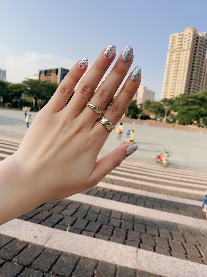 格紋寬版戒指 (寬版/ 窄版)