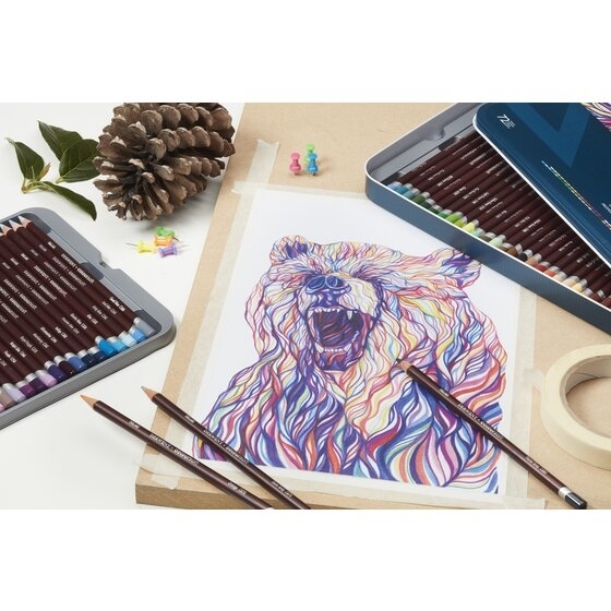 Derwent Coloursoft木顏色筆72色