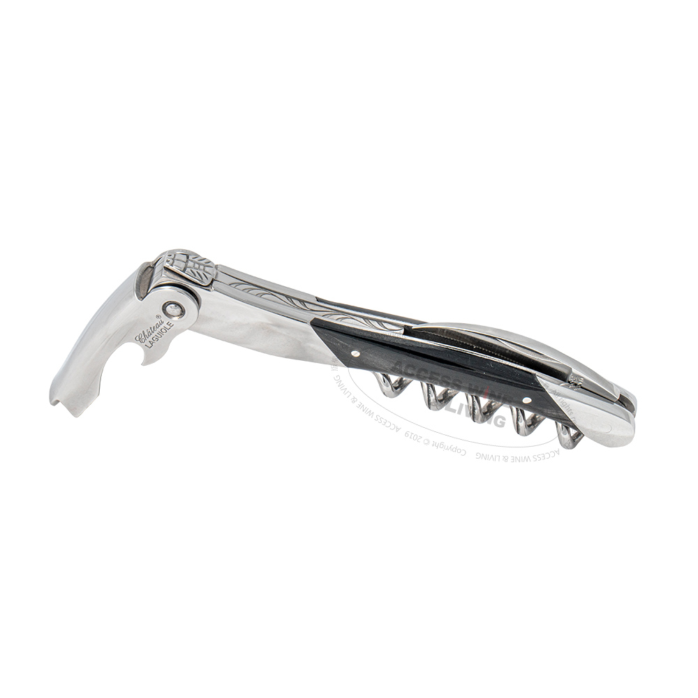 CHATEAU LAGUIOLE |Grand Cru Black horn corkscrew CHATEAU LAGUIOLE |Grand Cru Black horn corkscrew