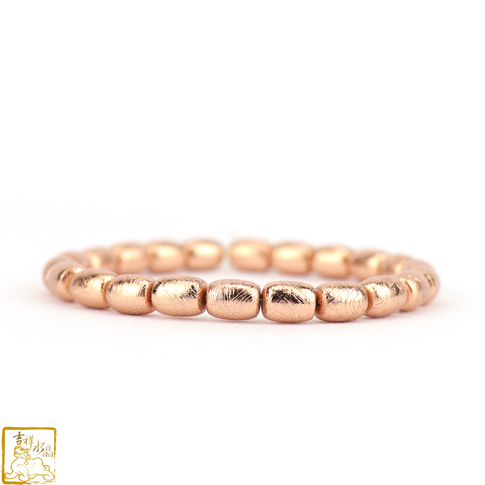 鎳鐵隕石-天鐵桶珠手珠 6mm / 兩色可挑