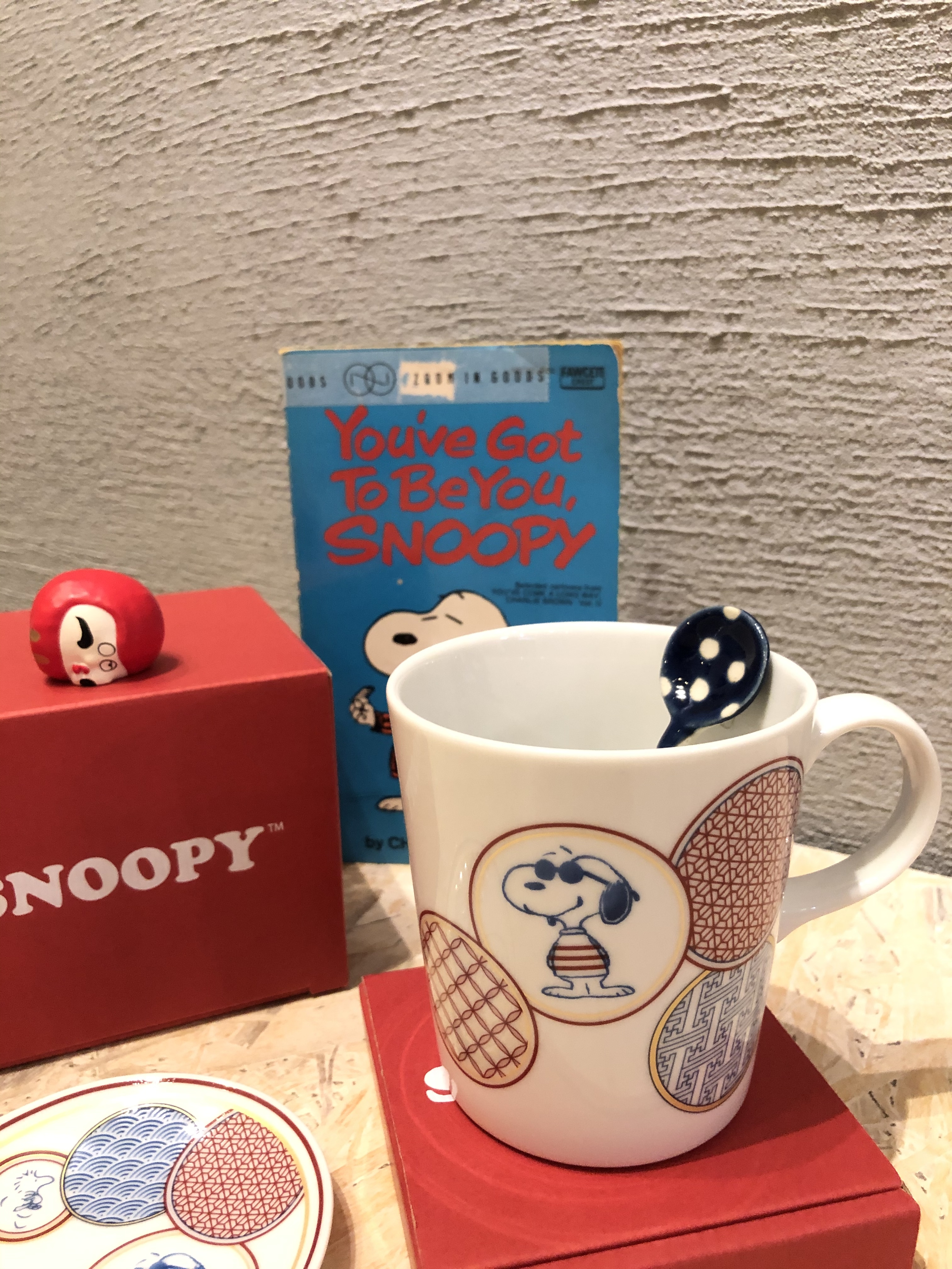 Snoopy 和風花紋馬克杯
