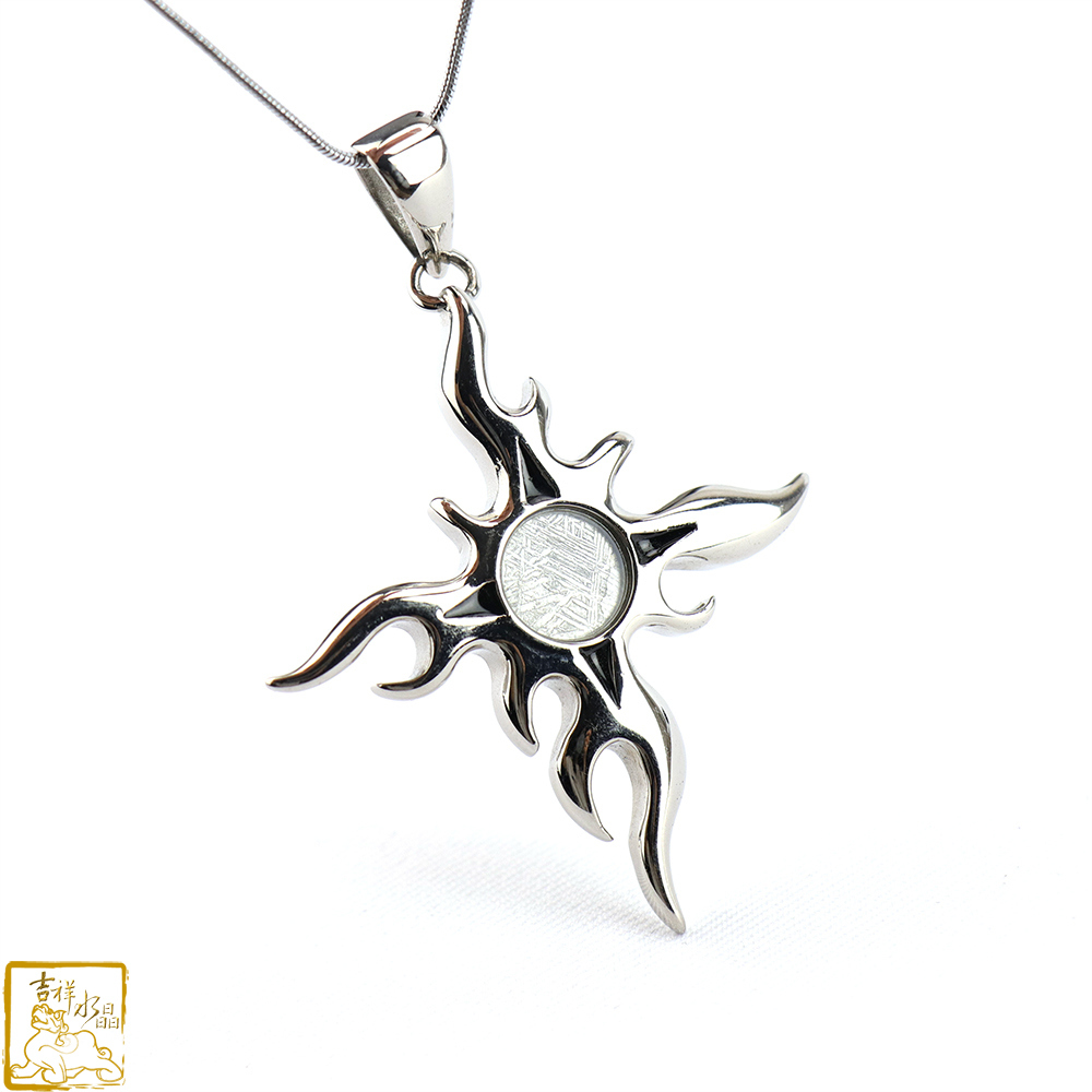 鎳鐵隕石-天鐵太陽十字架項鍊 提升磁場
