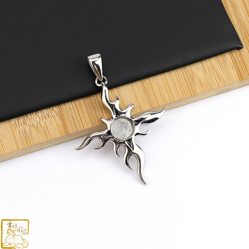 鎳鐵隕石-天鐵太陽十字架項鍊 提升磁場