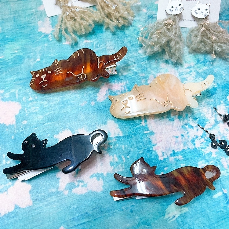 日本貓咪髮夾