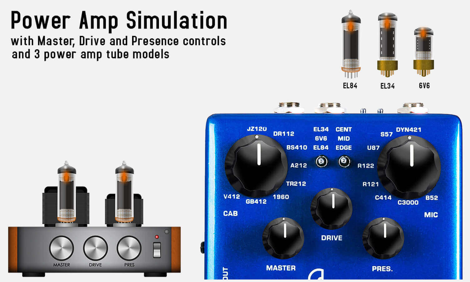 Nux Solid Studio 後級模擬效果器Guitar IR & Power Amp Simulato