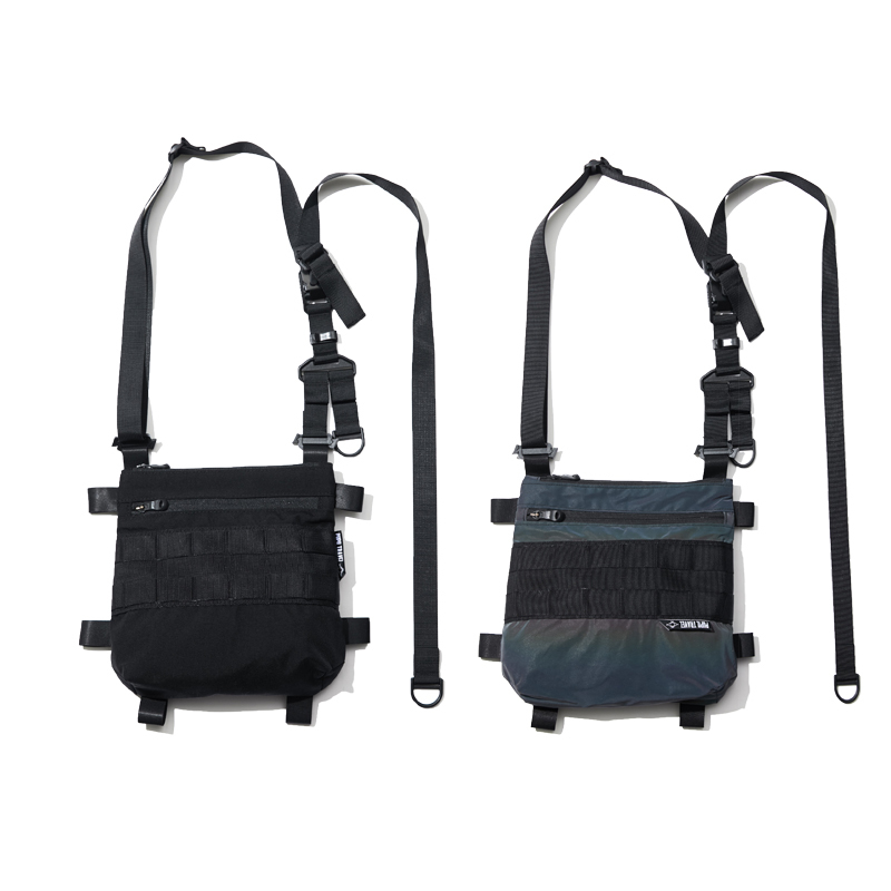 ins街頭暗黑機能多功能單肩包