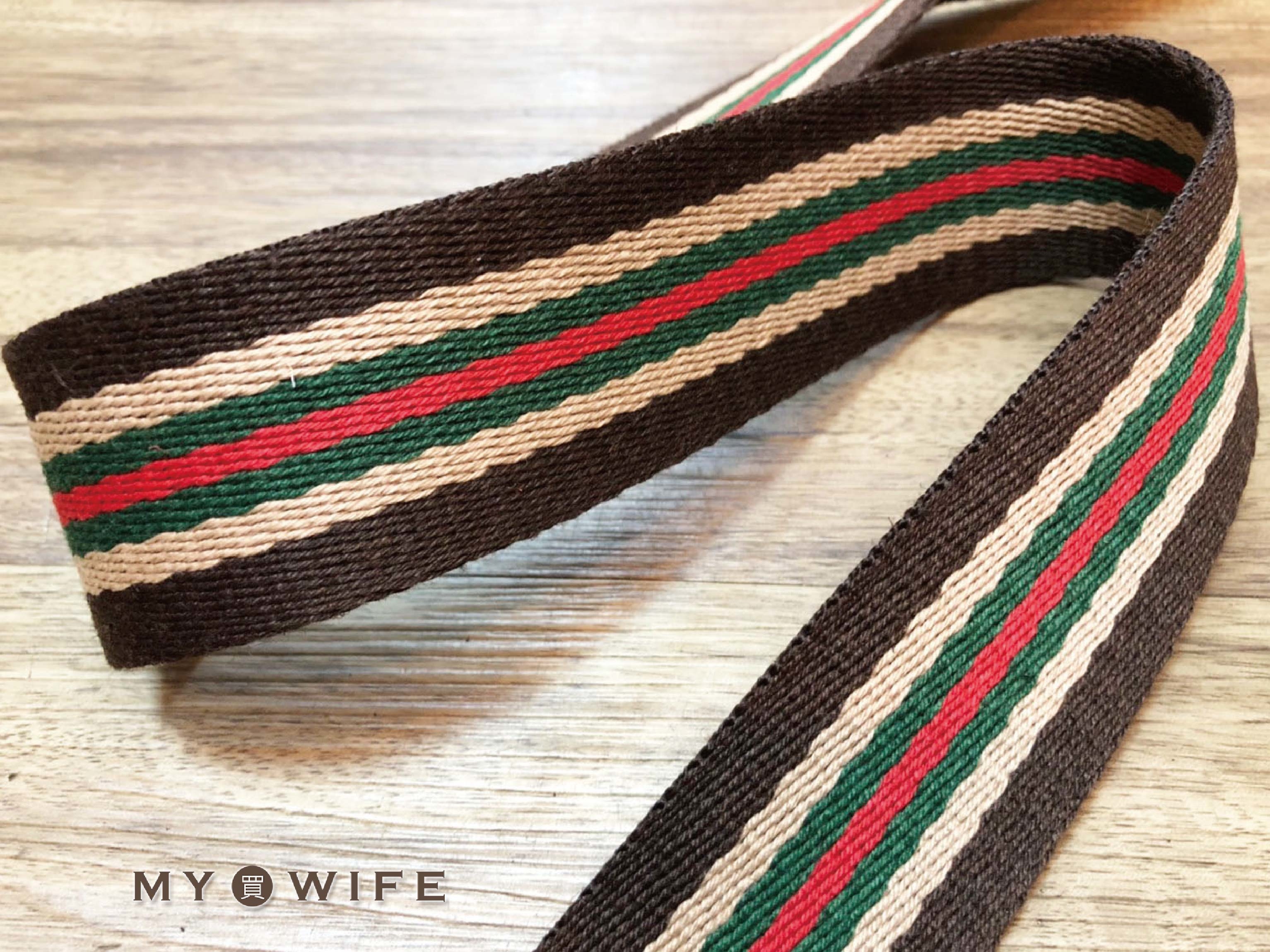 3.8cm雙面條紋背包織帶(零售)_背包帶/織帶