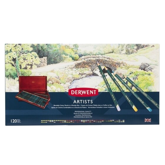 Derwent Artist木顏色筆120色(木盒)