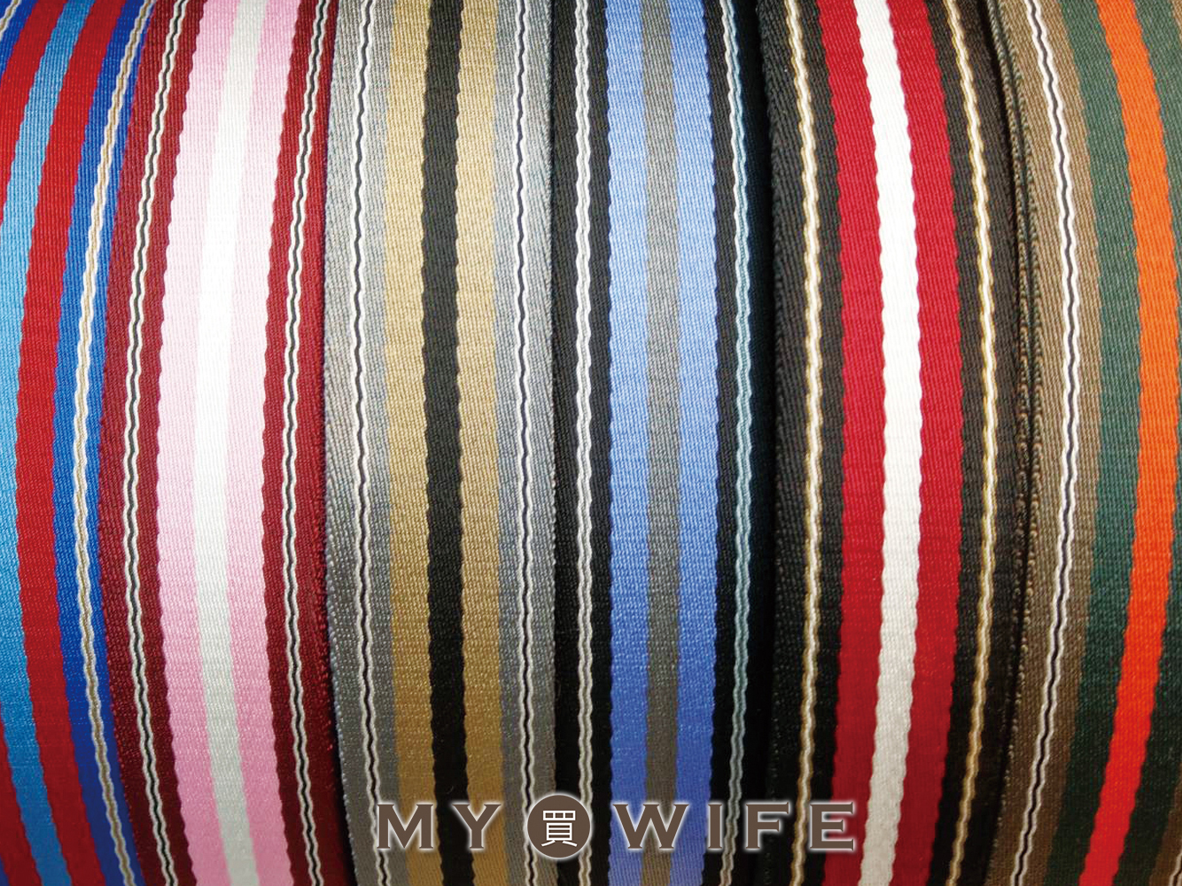 3.8cm尼龍雙面條紋背包織帶(零售)_背包帶/織帶_6色