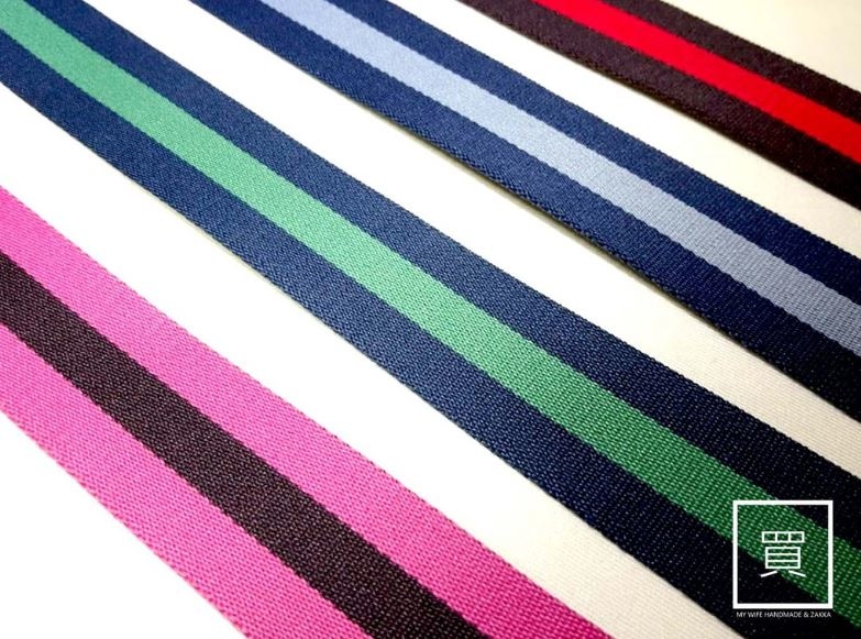 3.8cm雙面條紋背包織帶(零售)_背包帶/織帶_4色