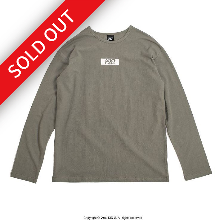 KID ® 方塊斜體LOGO長T 綠