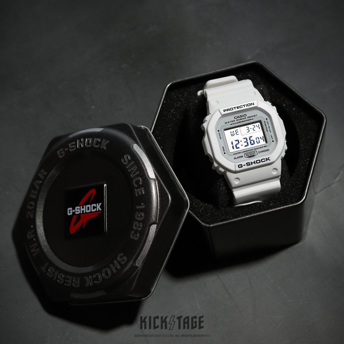 CASIO G-SHOCK 白色夏季 軍事風格 經典款 街頭軍事 卡西歐【DW-5600MW-7DR】