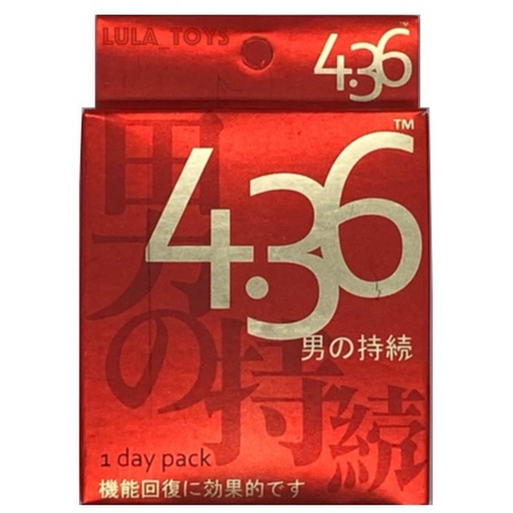 〔男士保健回氣〕 HFT 龍頂 4.36 《男の持續 4.36》 (4粒裝 / 盒) 絕不含西藥成份