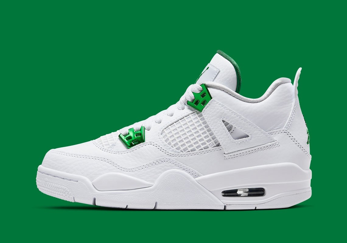 jordan 4 white green