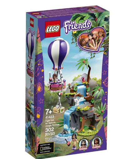 LEGO 41423 Tiger Hot Air Balloon Jungle Rescue 熱氣球瀑布探險 (Friends)