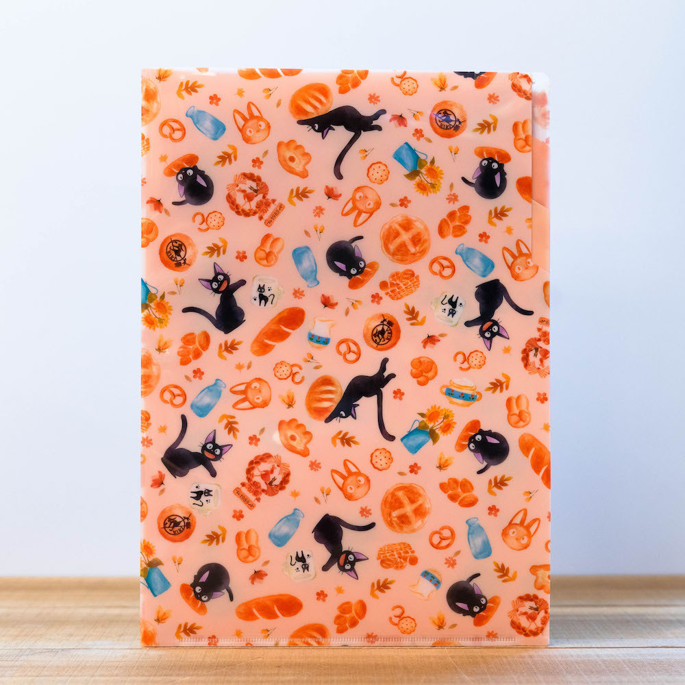 三層L文件夾 魔女宅急便 麵包圖案