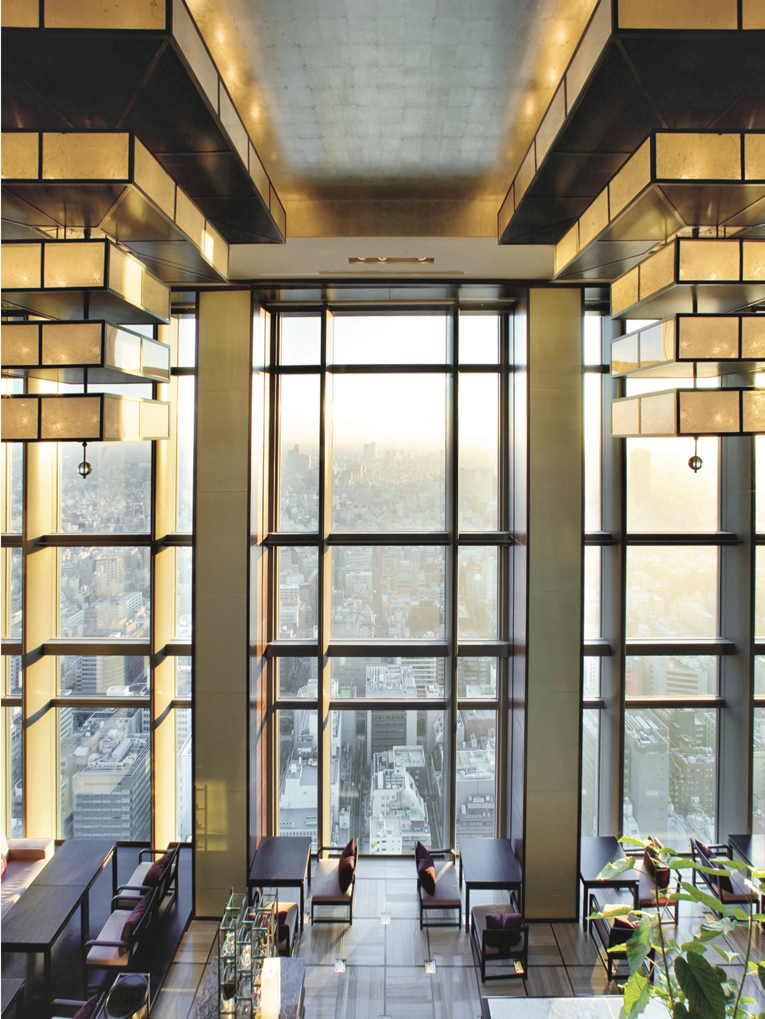 the floor-to-ceiling window of the 38th floor offers breathtaking views of dynamic city panorama.