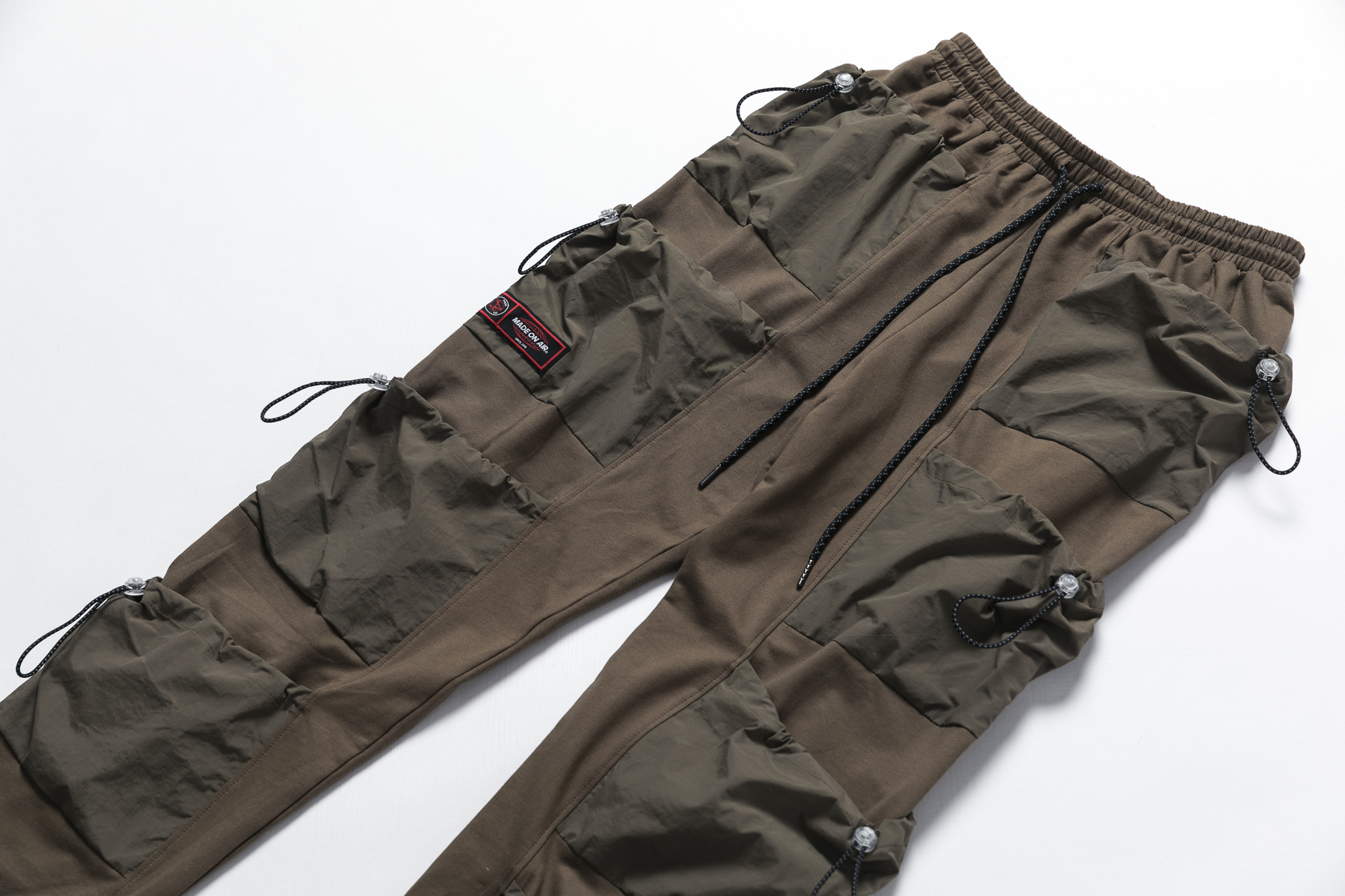 ON AIR 20SS 新款 3M MULTI-POCKET PANTS 反光束繩多口袋褲 軍綠 橘