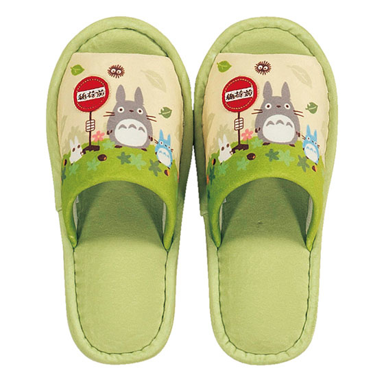 室內拖鞋 龍貓 夥伴 綠色