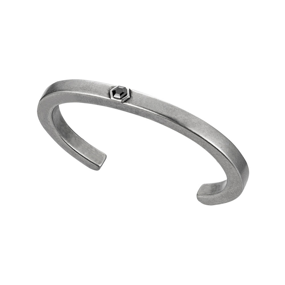 SOLO 簡約方柱手鐲  ( 古銀款 / 霧黑款 )