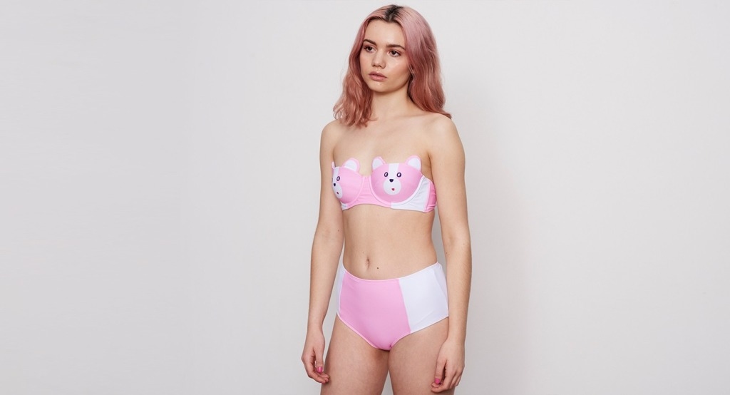 Lazy Oaf Bear Boob Bikini Bottoms