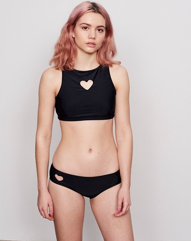 Lazy Oaf Heart Hole Bikini Bottoms