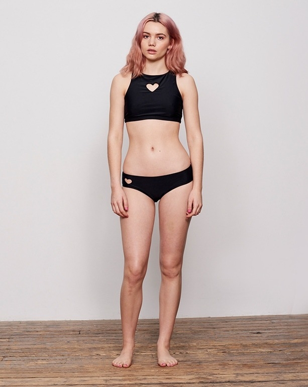 Lazy Oaf Heart Hole Bikini Bottoms