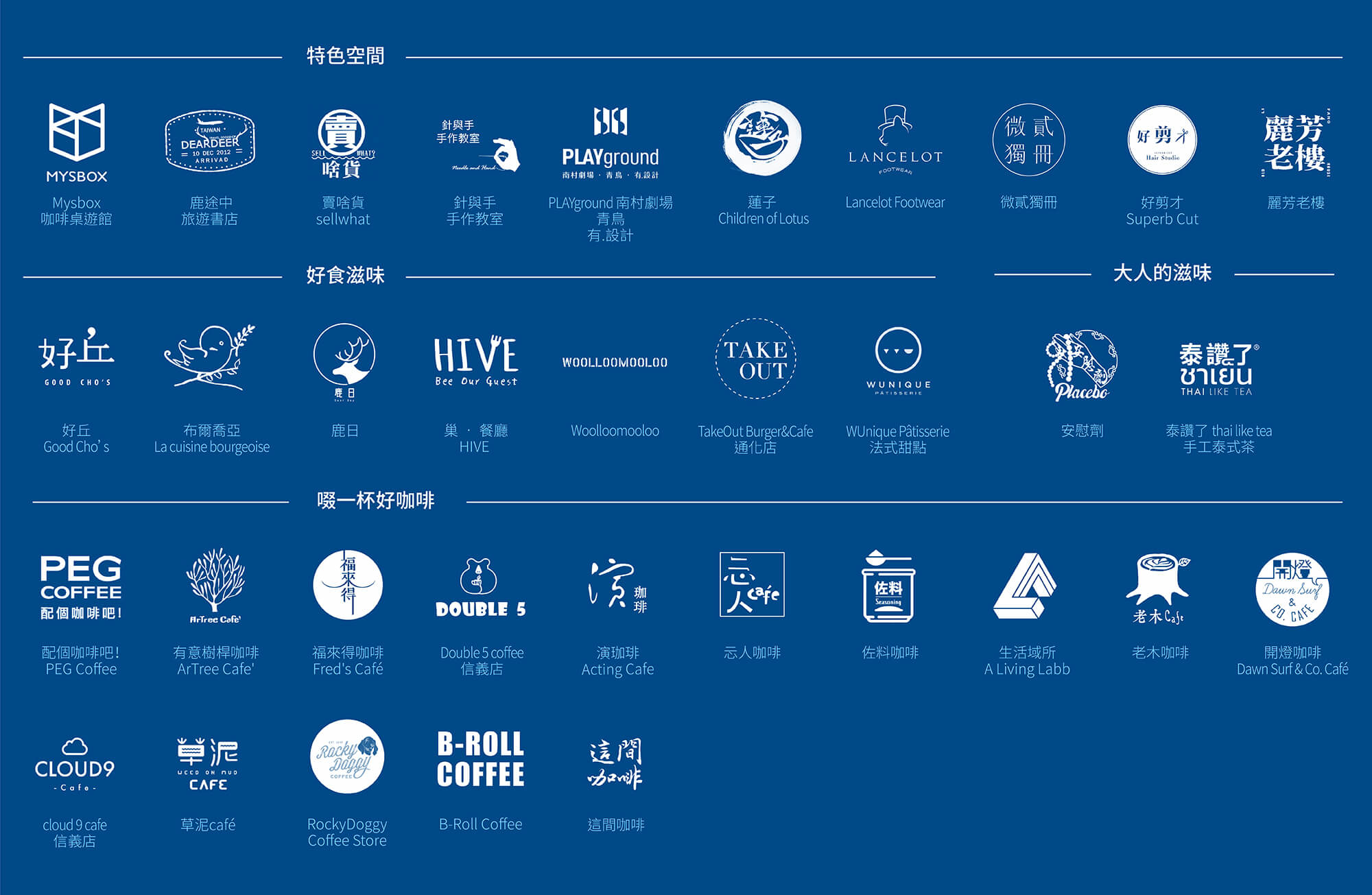 2020 漫遊信義文化節 協力店家