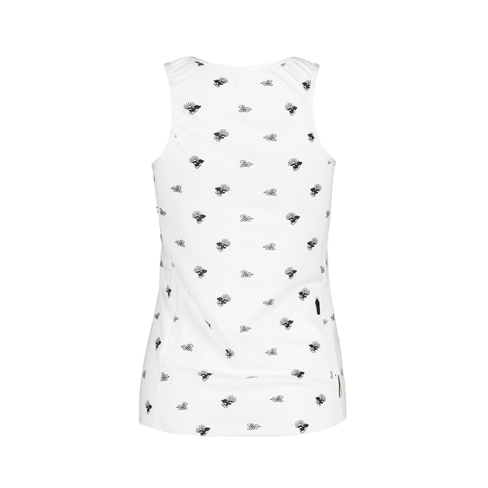 【Maloja】女排汗透氣抗菌印花背心 / 20MA29153-純淨白