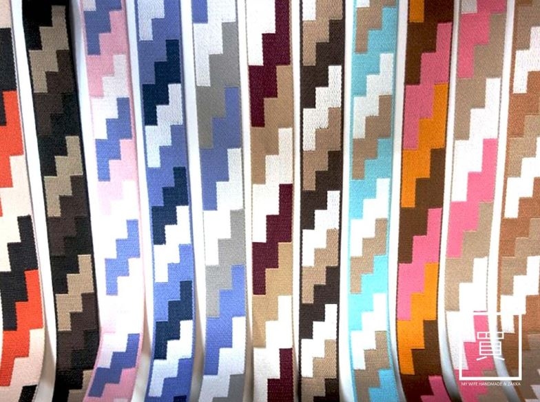 3.8cm時尚幾何方格背包織帶(零售)_背包帶/織帶_13色