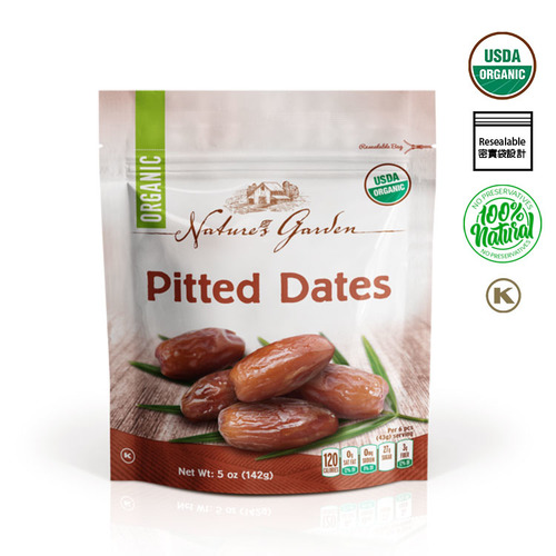 Nature's Garden Organic Pitted Dates 142g