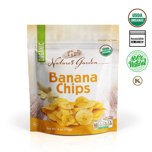 Nature's Garden Organic Banana Chips 113g