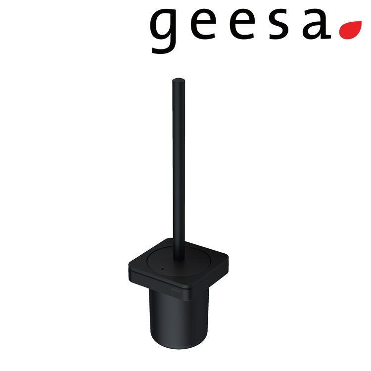 Geesa "Frame" 918811-06-06 Wall mounted toilet brush holder in black