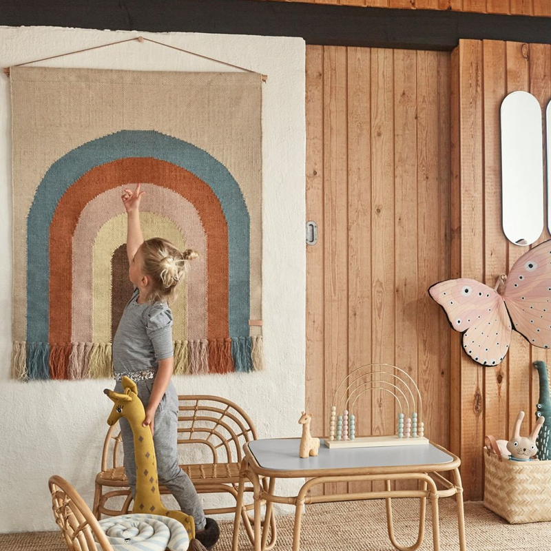 OYOY 造型手工羊毛掛毯 / 夢想彩虹