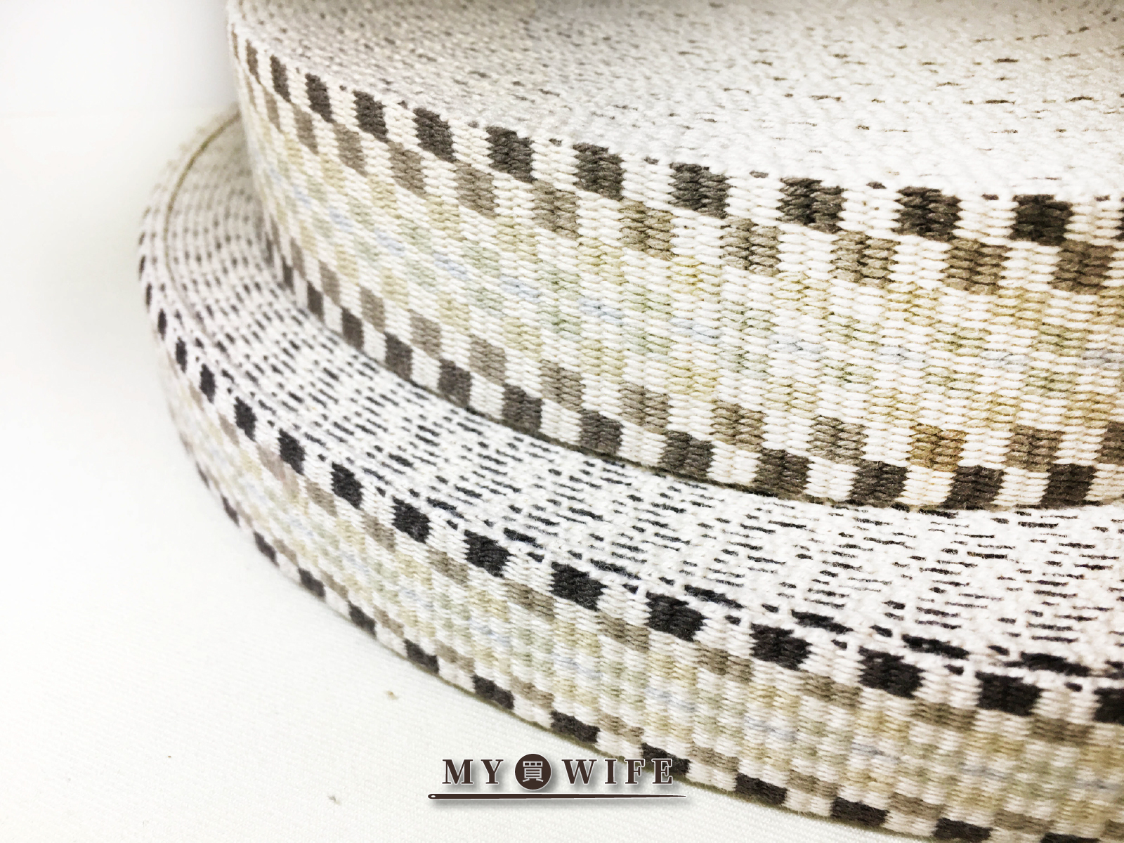 日系純棉方格漸層背包織帶(零售)_背包帶/織帶_2規格