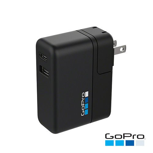 Gopro Supercharger 原廠通用型雙連接埠充電器福利品拆封新品無原廠外包裝 Gpw Aw