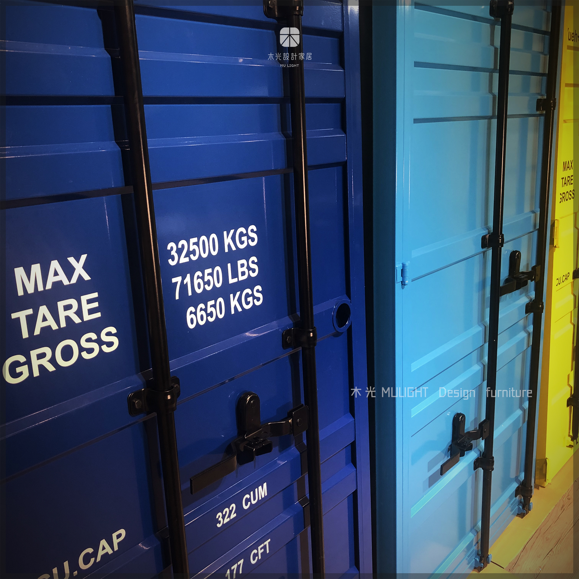 全方位客製化-台灣製造仿真貨櫃門(顏色尺寸皆可訂做)