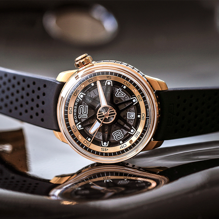 BB-01 自動機械系列 玫瑰金色自動大三針