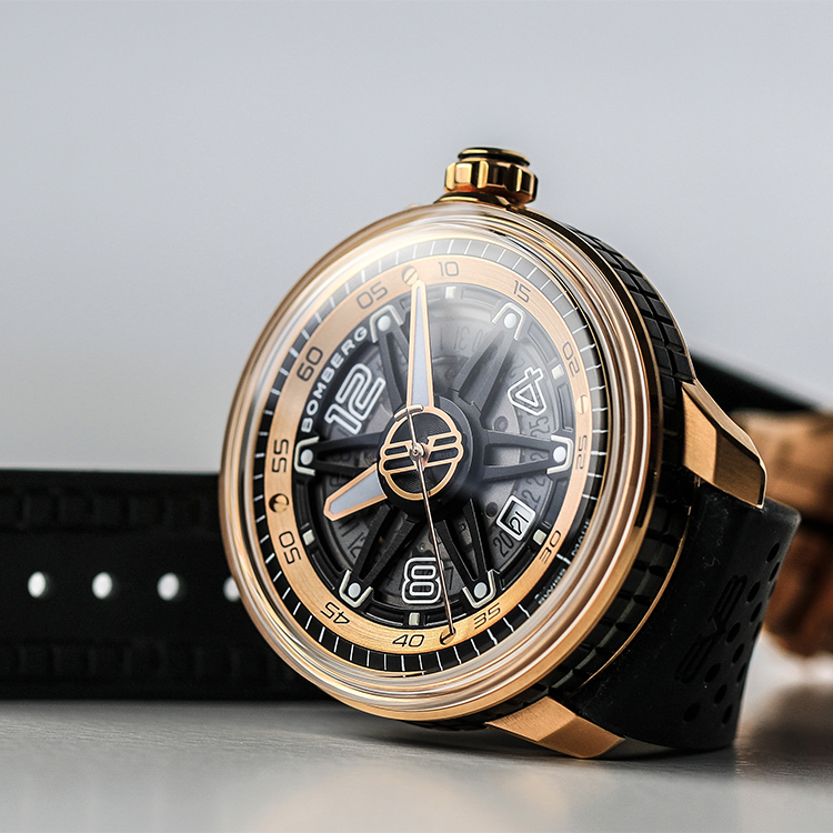 BB-01 自動機械系列 玫瑰金色自動大三針