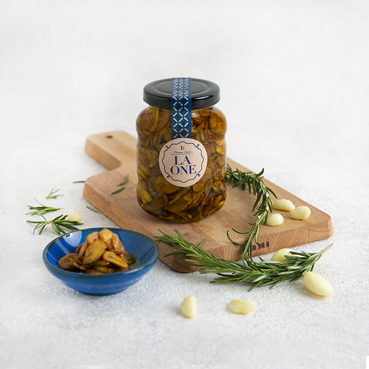 香草蒜片橄欖油