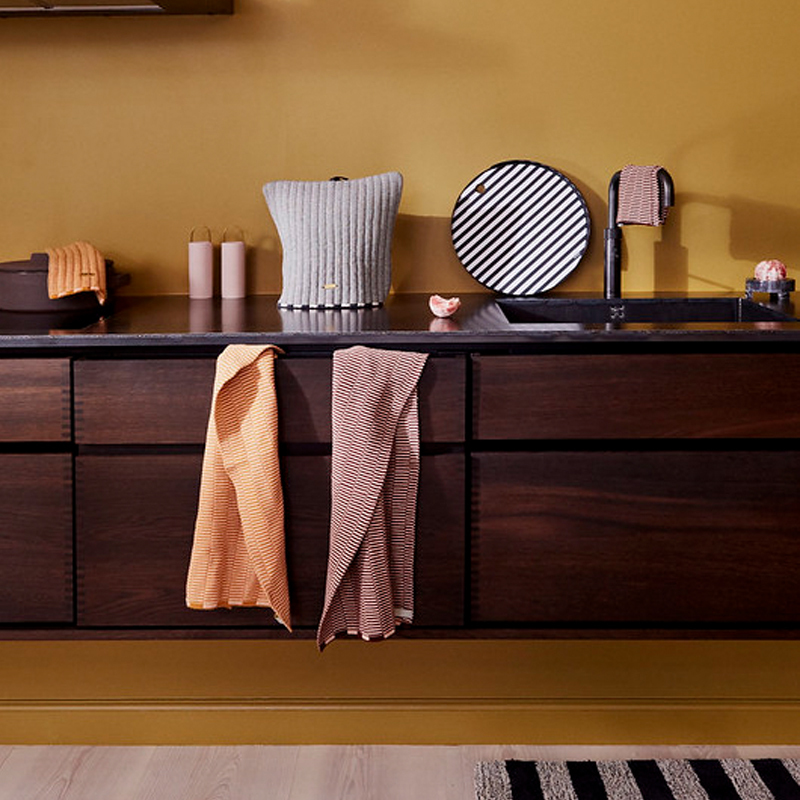 OYOY Stringa 層疊線條萬用巾 / 珊瑚色