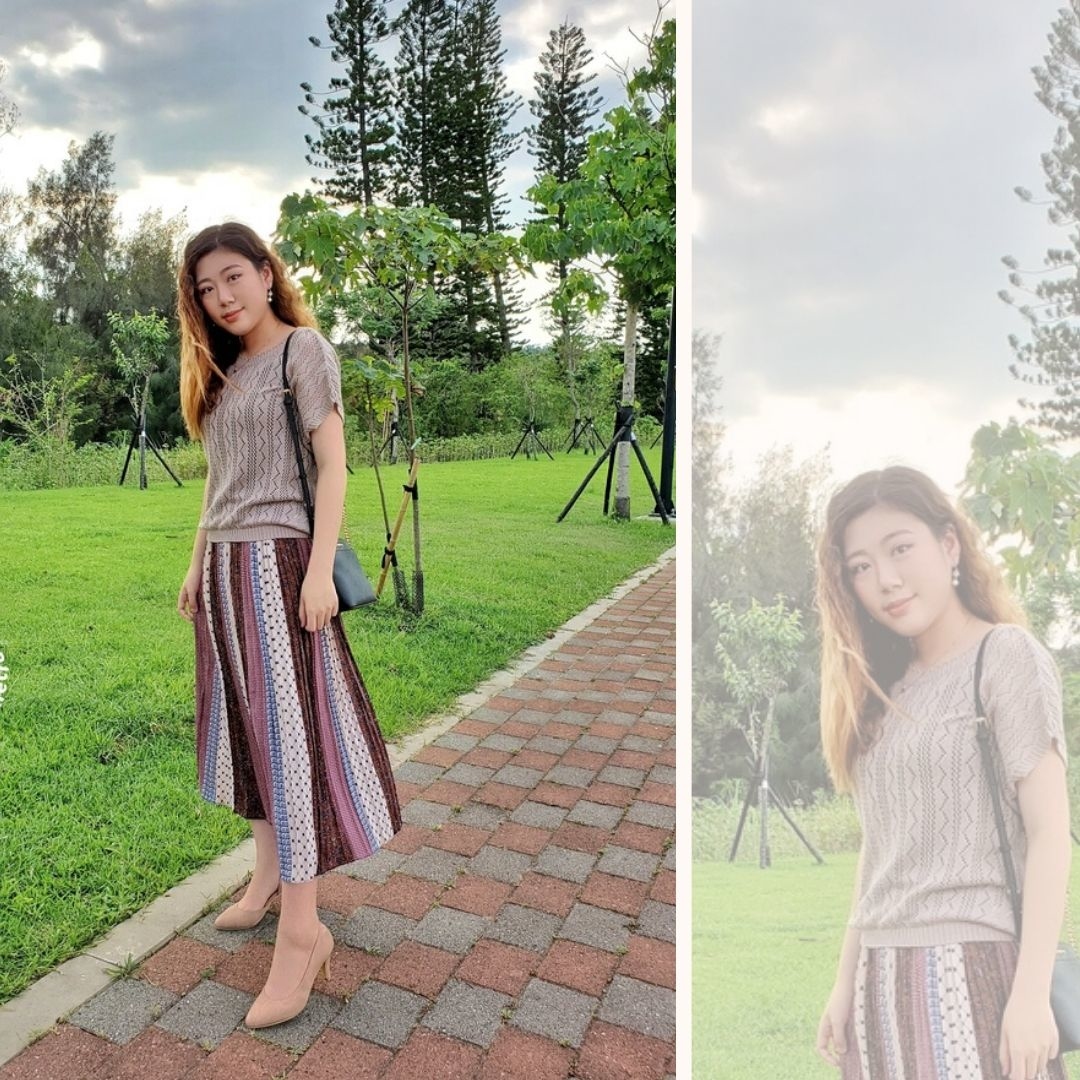 簍空設計的針織衫搭配波希米亞風的長裙