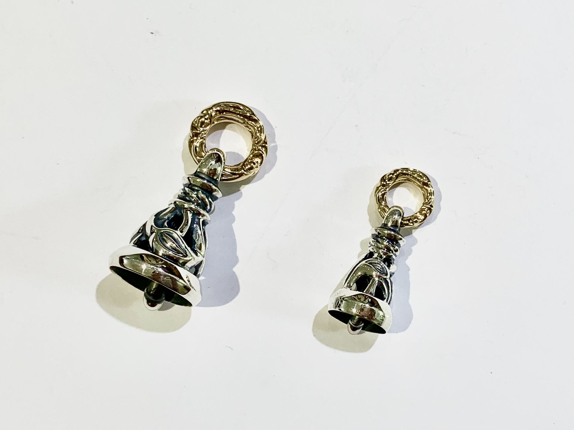 Crane Bell with 18K Yellow Gold Ring