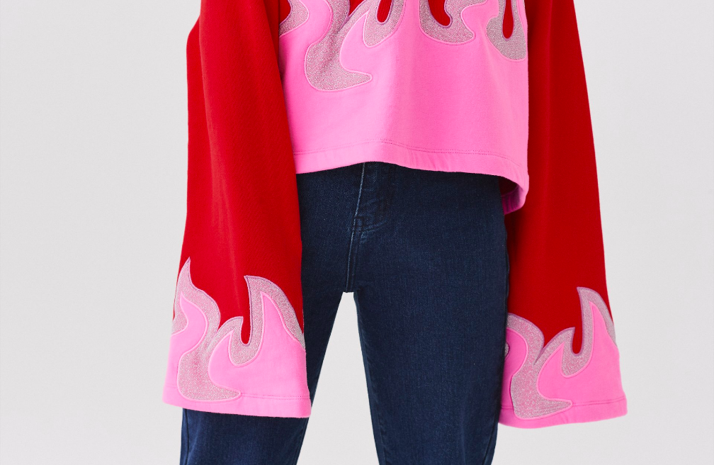 Lazy Oaf On Fire Sweatshirt
