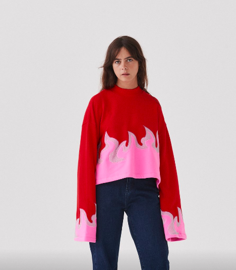 Lazy Oaf On Fire Sweatshirt