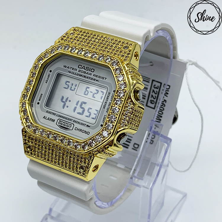 金色 改裝手錶 DW-5600MW-7 - 經典