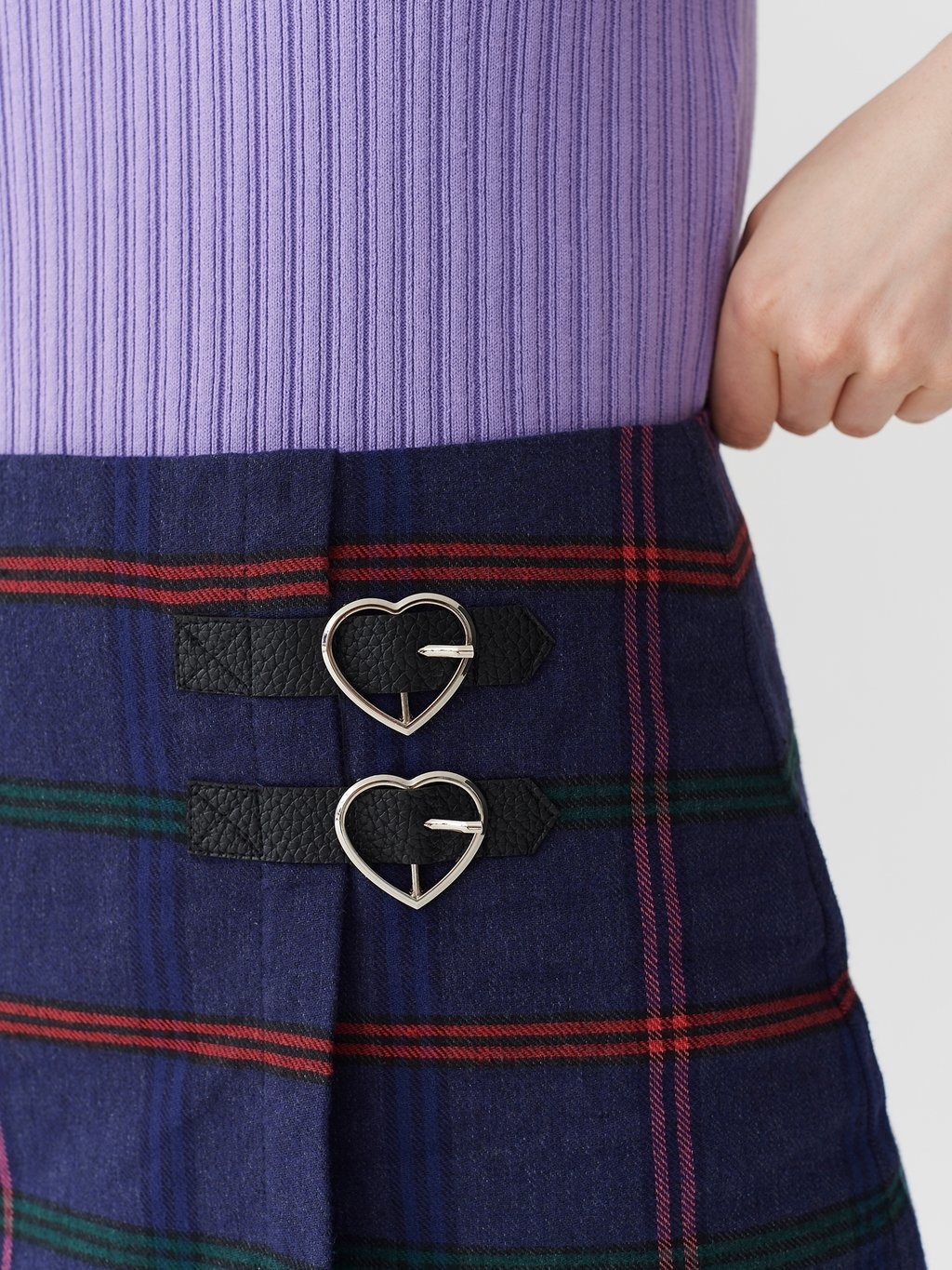 Lazy Oaf Getting Plaid Kilt Skirt
