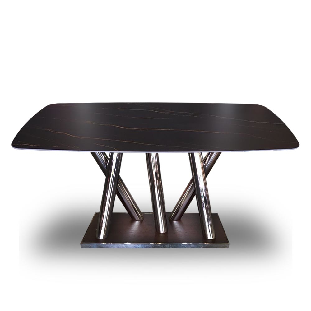 不銹鋼亮面黑鈦金屬桌腳 #501