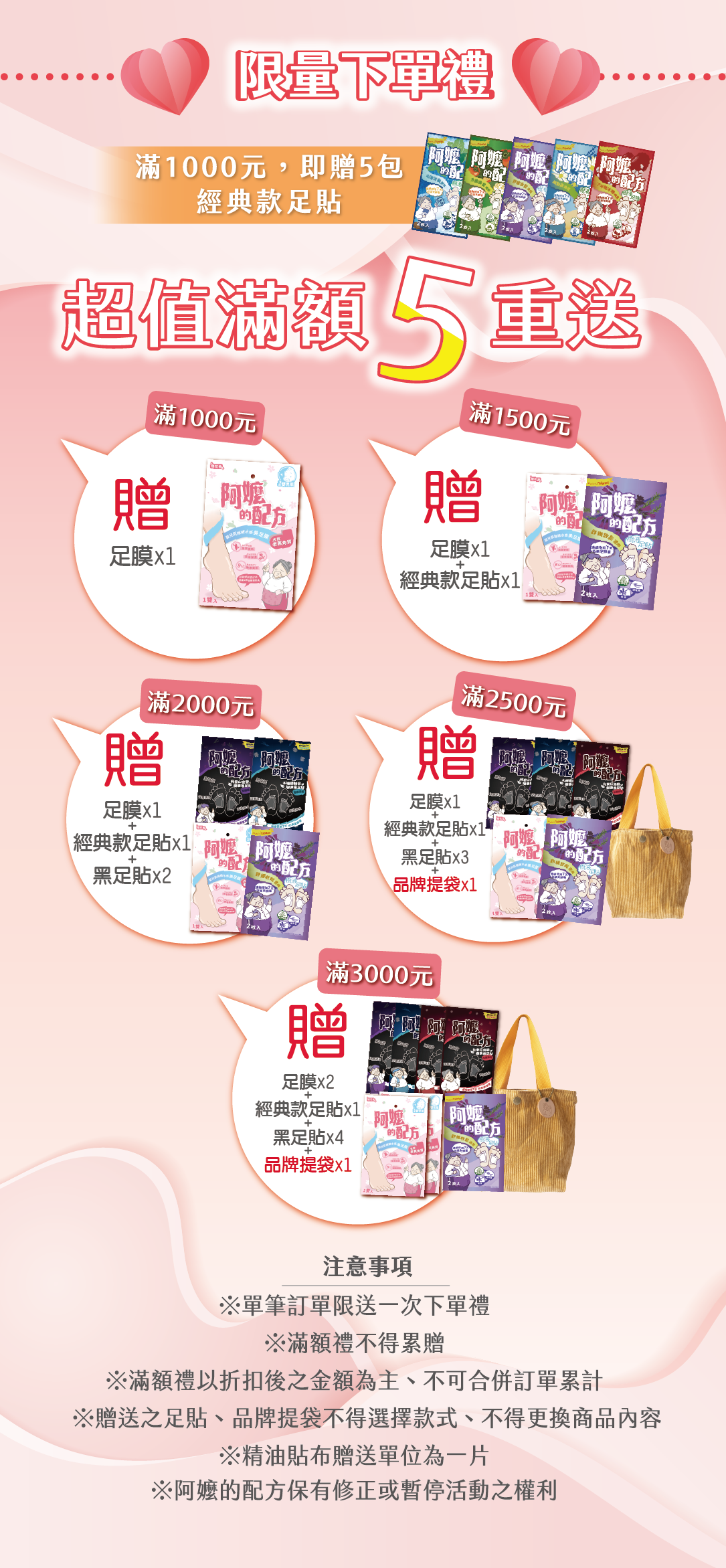 滿額贈,週年慶,滿額禮,阿嬤的配方
