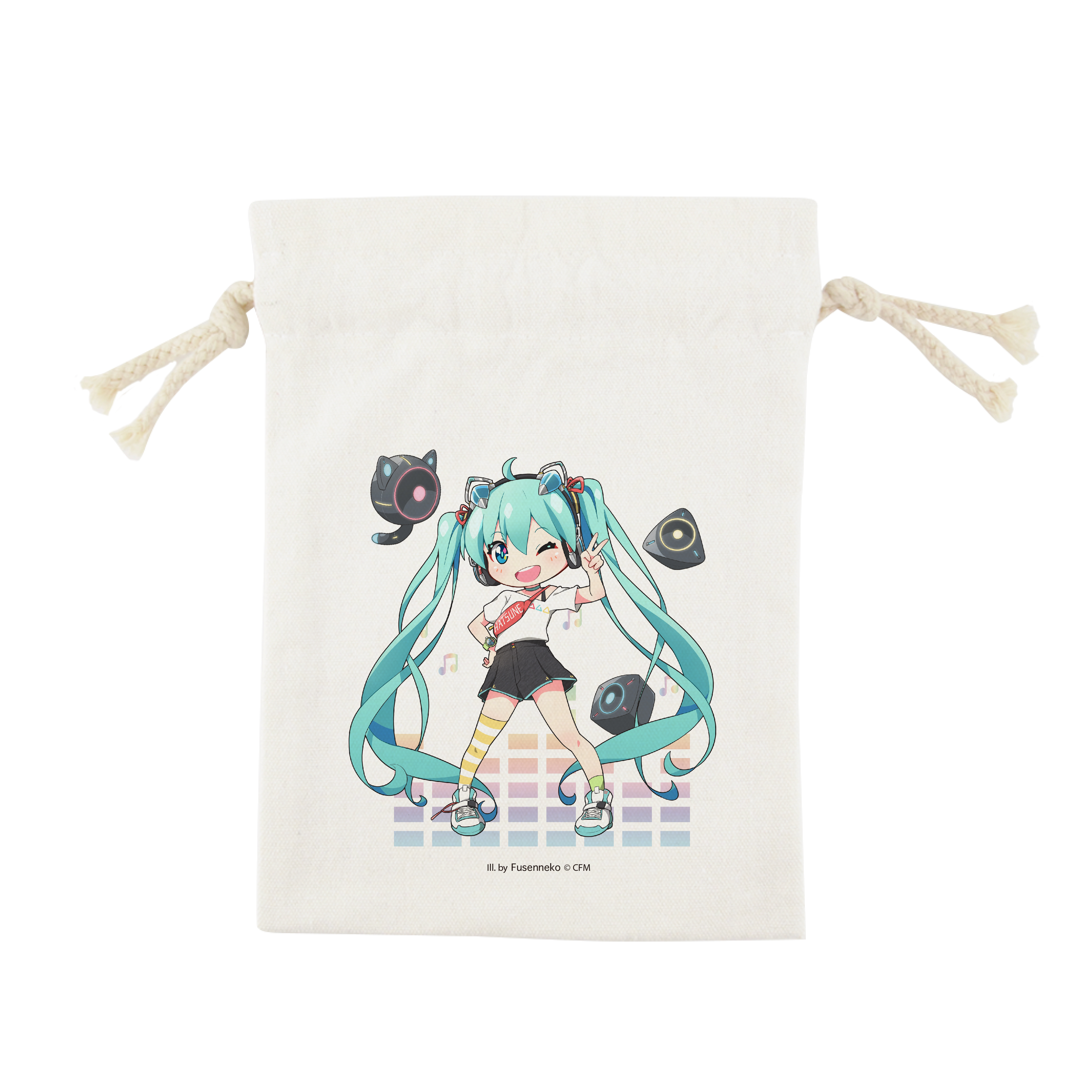 【初音未來】初音未來小束口袋-未來Style合作款Q-MIKU